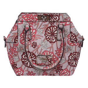 GUESS Ophelia Rose Floral Satchel Handbag Purse Handles / Crossbody Strap